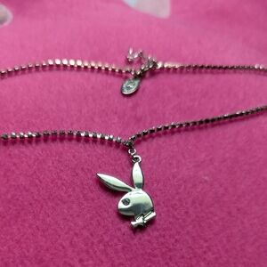 Silver Bunny Pendant Necklace